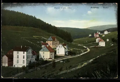 AK Altenau i. Harz, Partie kleine Oker