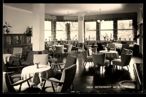 AK Goslar /Harz, Haus Hessenkopf, Innenansicht