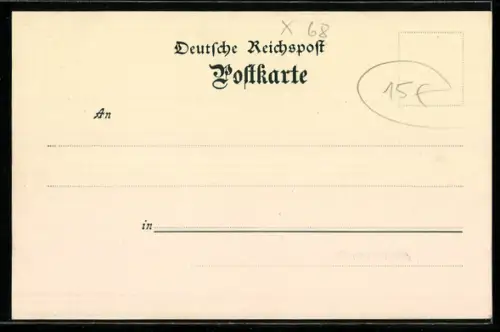 Mondschein-AK Rudolstadt, Anger