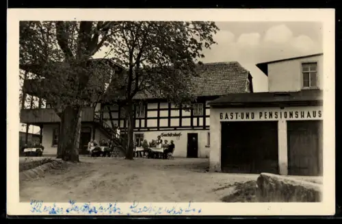 AK Bad Klosterlausnitz, Gasthaus Sachsenhof