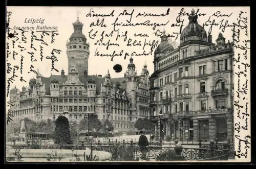 AK Leipzig, Am neuen Rathause