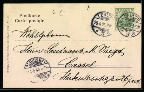 AK Leipzig, Rathauspartie mit Anlage