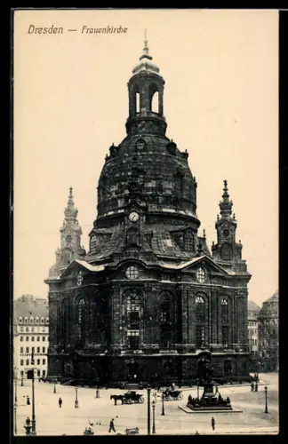 AK Dresden, Totalansicht der Frauenkirche