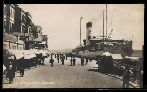 AK Constantinople, Quai de Galata