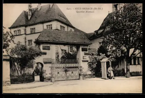 AK Neuf-Brisach /Ht-Rh., Quartier Abatucci