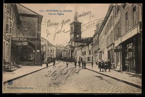 AK Bruyères-en-Vosges, Rue de lÉglise