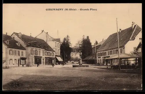AK Giromagny /Ht-Rhin, Grande Place