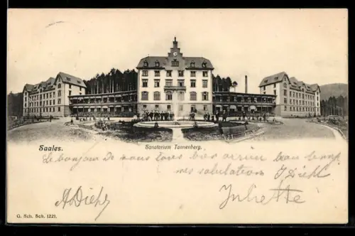 AK Saales, Sanatorium Tannenberg