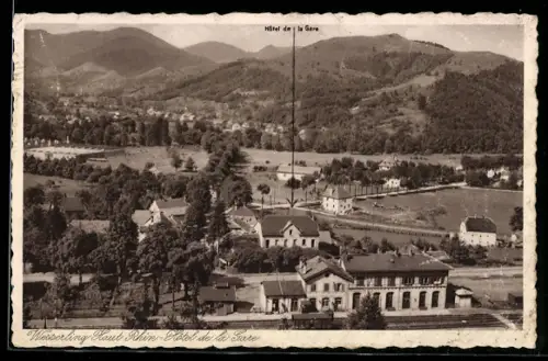 AK Wesserling /Haut Rhin, Hôtel de la Gare