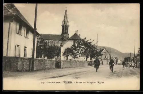 AK Willer, Entrée du Village et l`Eglise