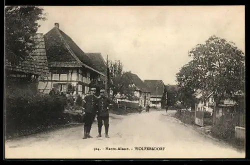 AK Wolfersdorf, Une rue