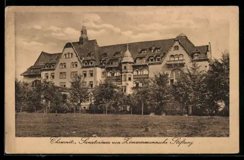 AK Chemnitz, Sanatorium von Zimmermannsche Stiftung