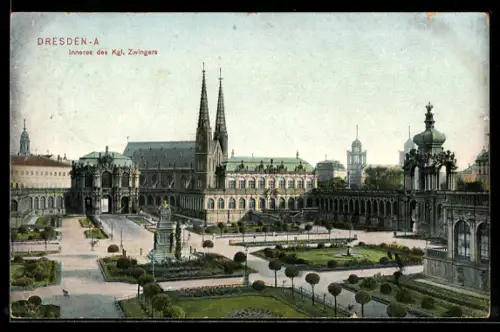 AK Dresden, Inneres des Kgl. Zwingers