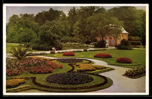 AK Dresden, Teilstück aus dem Grossen Garten