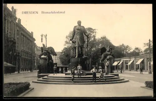 AK Dresden, Bismarckdenkmal