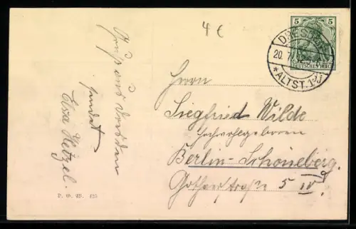 AK Dresden, Bismarckdenkmal