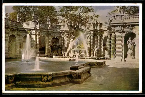 AK Dresden, Zwinger, Nymphenbad