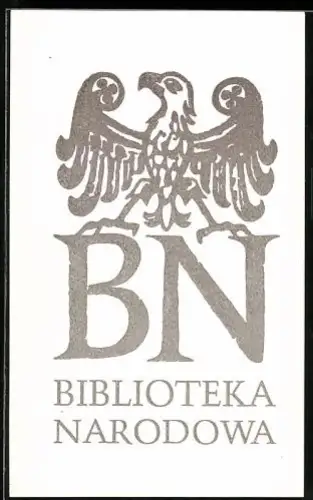 Exlibris Biblioteka Narodowa, Adler über BN-Initialen