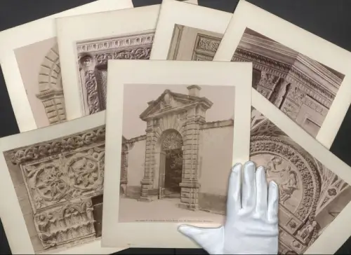 8 Fotografien Ed. Alinari, Ansicht Lucca, Cattedrale, Palazzo Bottini detto del Giardino, Chiesa di S. Frediano