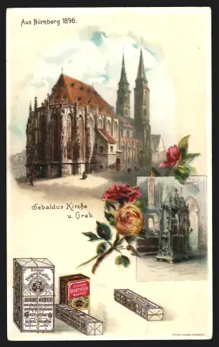 Sammelbild Salzburg, Andre Hofer, Feigenkaffee, Nürnberg, Sebaldus-Kirche