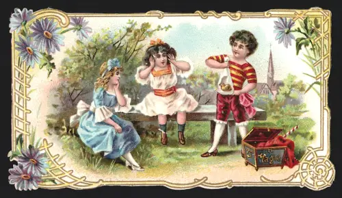 Sammelbild Cambrai, Cardon-Duverger, Chicorée Extra a la Boulangère, Junge führt Zaubertricks vor