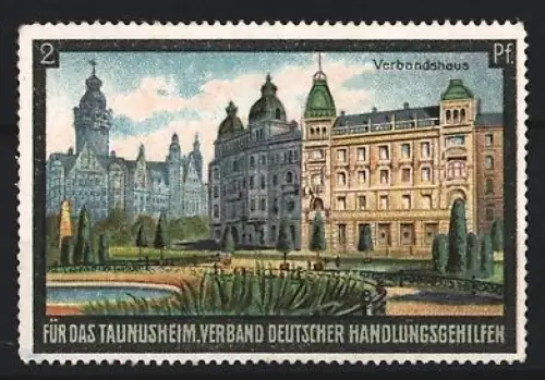 Reklamemarke Taunusheim, Verband deutscher Handlungsgehilfen für das Taunusheim, Verbandshaus