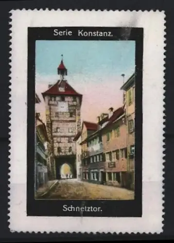 Reklamemarke Konstanz, Schnetztor, Stadttor-Ansicht