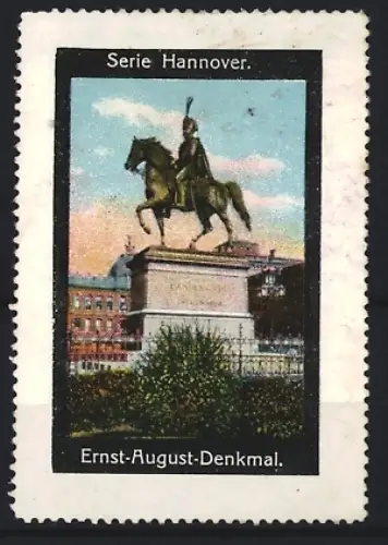 Reklamemarke Hannover, Ernst-August-Denkmal, Reiterstatue