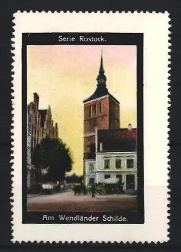 Reklamemarke Rostock, Am Wendländers Schilde, Turmgebäude