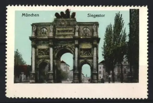 Reklamemarke München, Siegestor, Triumphbogen