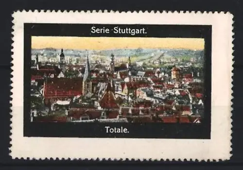 Reklamemarke Stuttgart, Ortsansicht