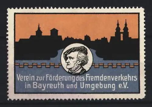 Reklamemarke Bayreuth, Verein zur Förderung des Fremdenverkehrs, Richard Wagner