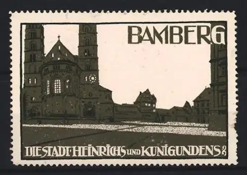 Reklamemarke Bamberg, Die Stadt Heinrichs und Kunigundens, Kathedrale
