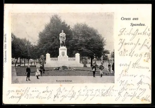 AK Spandau, Bismarck-Denkmal