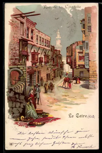 AK Le Caire, Rue de la Citadelle