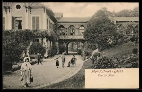 AK Mondorf-les-Bains, Vue du Parc