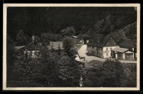 AK Grünau b. Bad Leutenberg, Bahnstation Lichtentanne, Bes. Herwart Kacholdt
