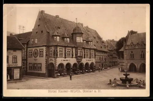 AK Goslar, Hotel Kaiser-Worth
