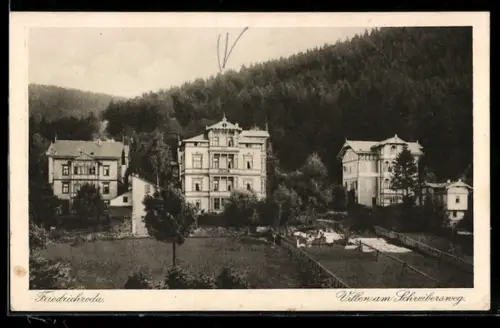 AK Friedrichroda, Villen am Schreibersweg