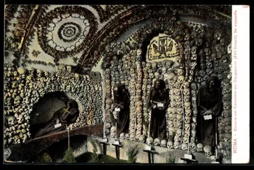 AK Roma, Ossario nel Convento dei Cappuccini, 3a cappella, Friedhof