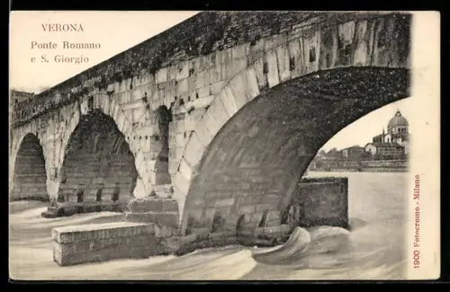 AK Verona, Ponte Romano e S. Giorgio