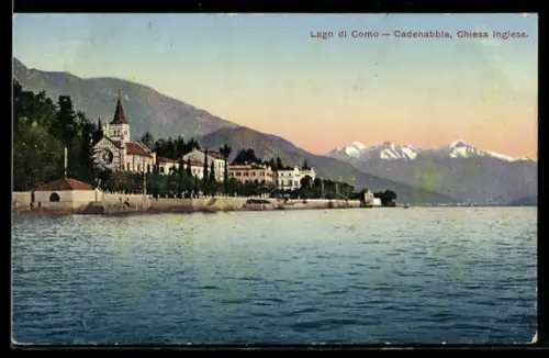 AK Cadenabbia, Chiesa Inglese, am Comosee
