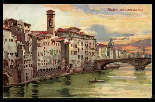 AK Firenze, Una veduta sull`Arno