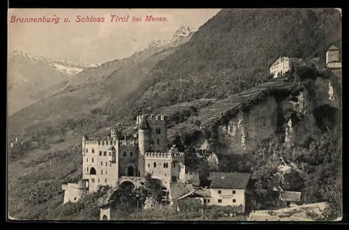 AK Meran, Brunnenburg und Schloss Tirol