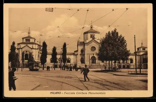AK Milano, Facciata Cimitero Monumentale