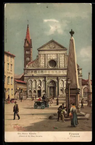 Lithographie Firenze, Sta. Maria Novella