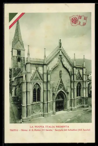 AK Trento, Chiesa di S. Pietro, Facciata del Selvatico