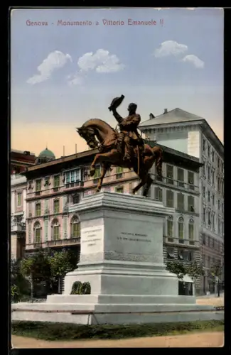 AK Genova, Monumento a Vittorio Emanuele II