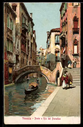 AK Venezia, Ponte e rio del Paradiso