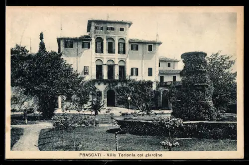AK Frascati, Villa Torlonia col giardino